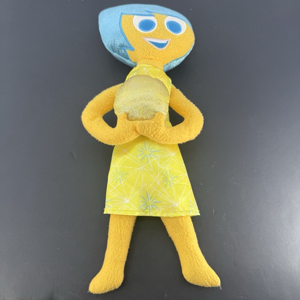 Disney Pixar Inside Out Joy with Holographic Orb Plush Doll Stuffed Toy 15"